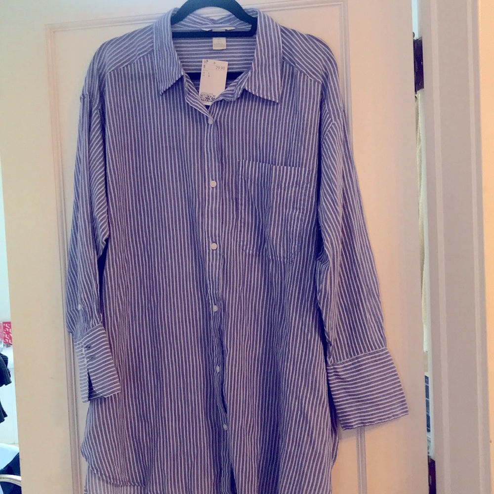 H & M stripe shirt. NEW. NWT.